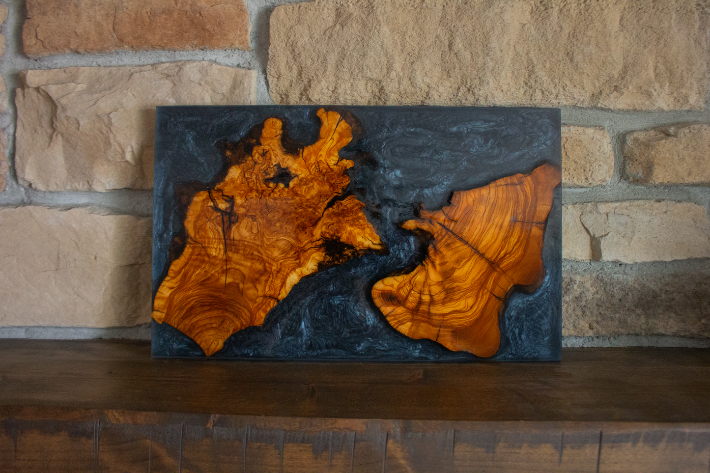 English Walnut and Epoxy Serving Board