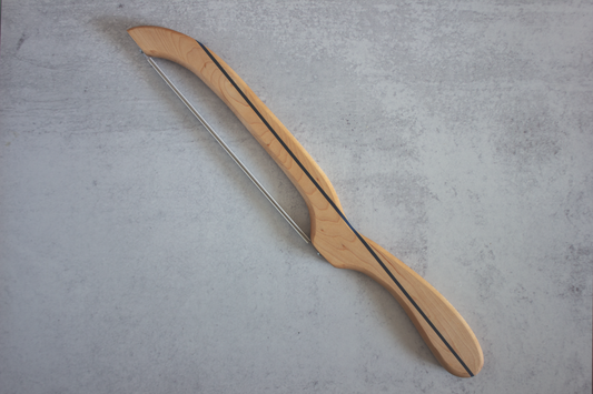 Maple Bread Bow Knife with Blue Epoxy Inlay